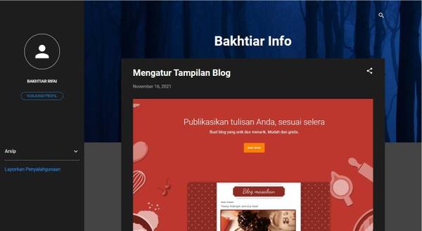 Mengatur Tampilan Blog pada Blogger