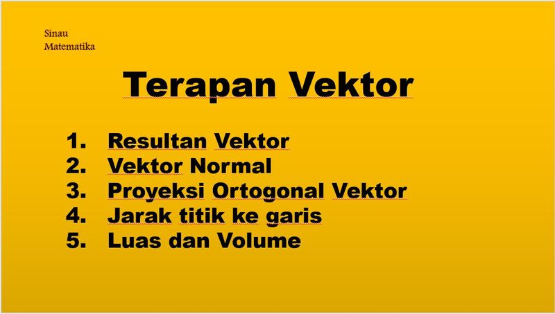 Penerapan Vektor dalam Kehidupan