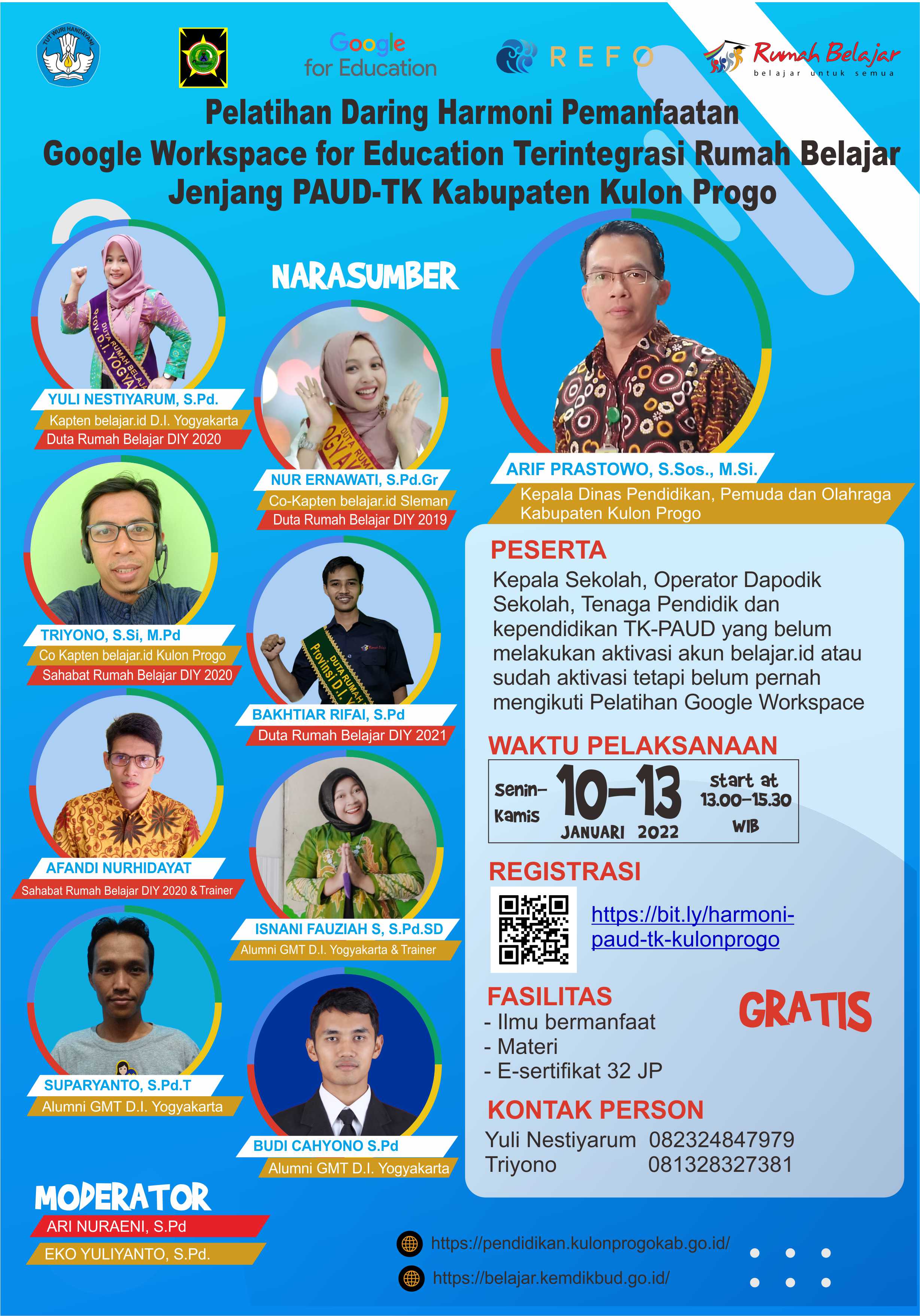 Flayer Pelatihan PEMANFAATAN GOOGLE TERINTEGRASI RUMAH BELAJAR