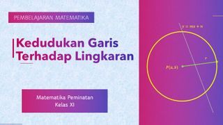 Kedudukan Garis Terhadap Lingkaran
