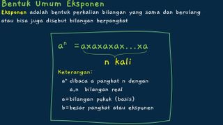Pengertian Eksponen

