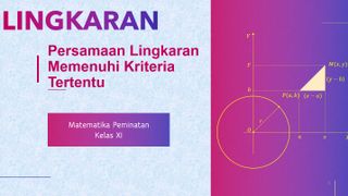 Persamaan Lingkaran Memenuhi Kriteria Tertentu
